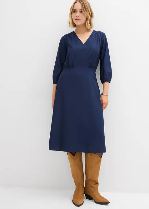 Klänning av ren bomull, bonprix