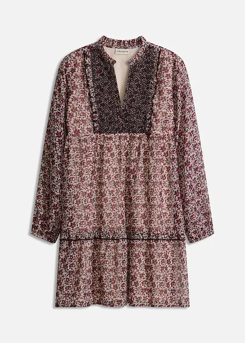 Klänning med broderi, bonprix