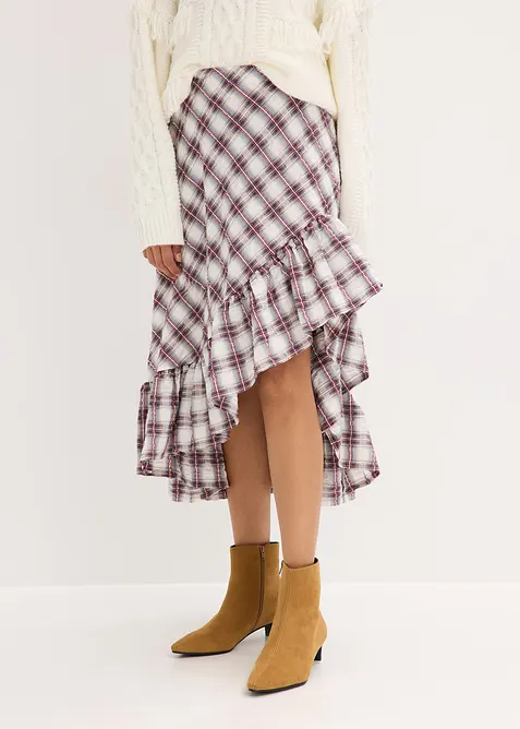 Kjol med längre bakstycke, bonprix