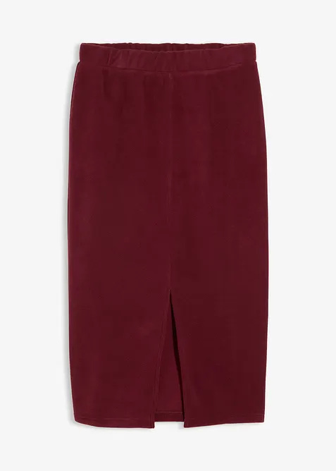 Midikjol av polarfleece, bonprix