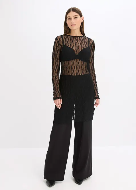 Kort spetsklänning, bonprix