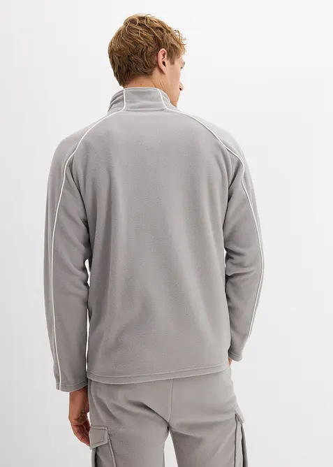 Värmande fleecejacka med sportiga detaljer, bonprix