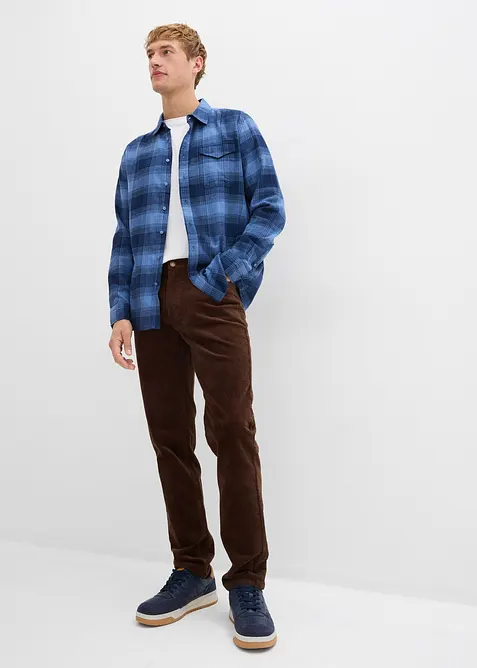 Flanellskjorta av ren bomull, bonprix