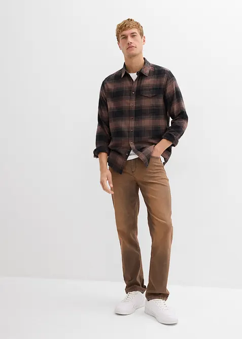 Flanellskjorta av ren bomull, bonprix