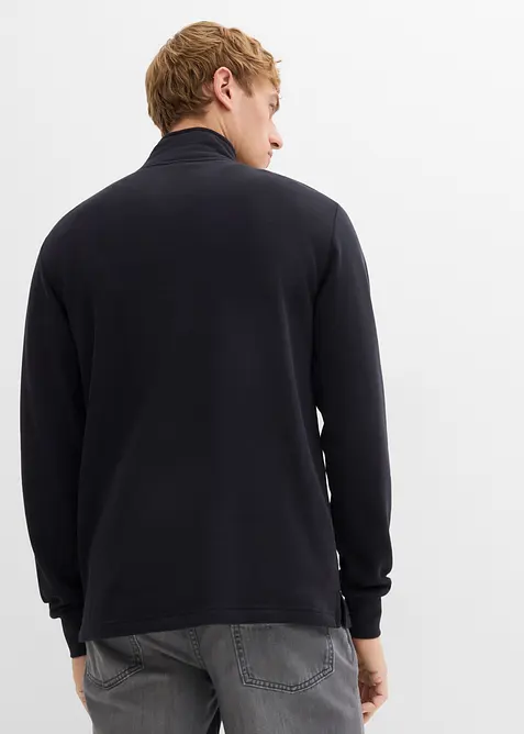 Sweatshirt i ekologisk bomull, med praktiska fickor och rak nederkant, bonprix