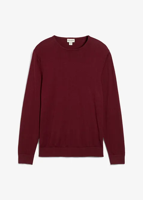 Finstickad tröja med lyxig merinoull, bonprix