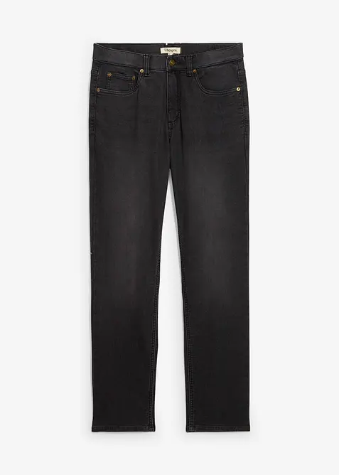 Joggerjeans med sk&ouml;n midja och Classic Fit, Straight, bonprix