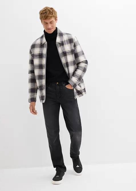 Joggerjeans med sk&ouml;n midja och Classic Fit, Straight, bonprix