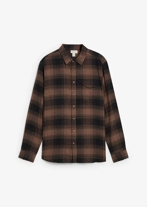 Flanellskjorta av ren bomull, bonprix