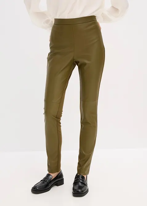 Byxa i skinnimitation av Punto di Roma-mix, bonprix