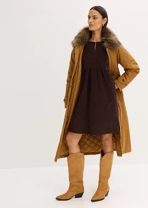 Manchesterklänning i bomull, bonprix