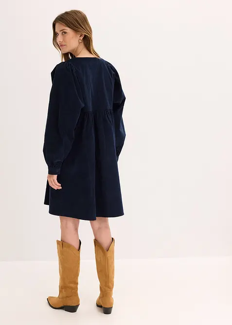 Manchesterklänning i bomull, bonprix