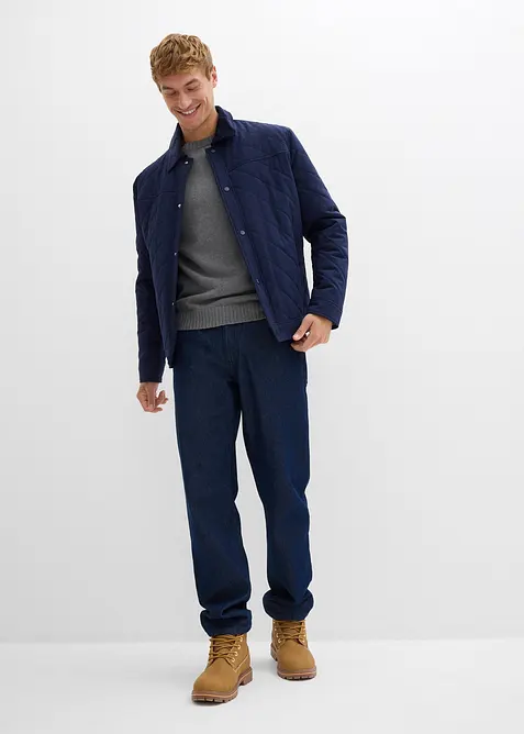 Finstickad tröja av bomull som kan återvinnas, bonprix