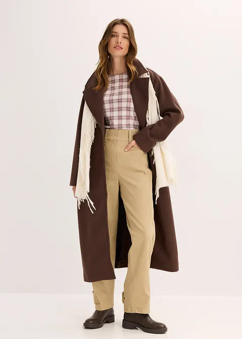 Twillbyxa med hög midja, bonprix