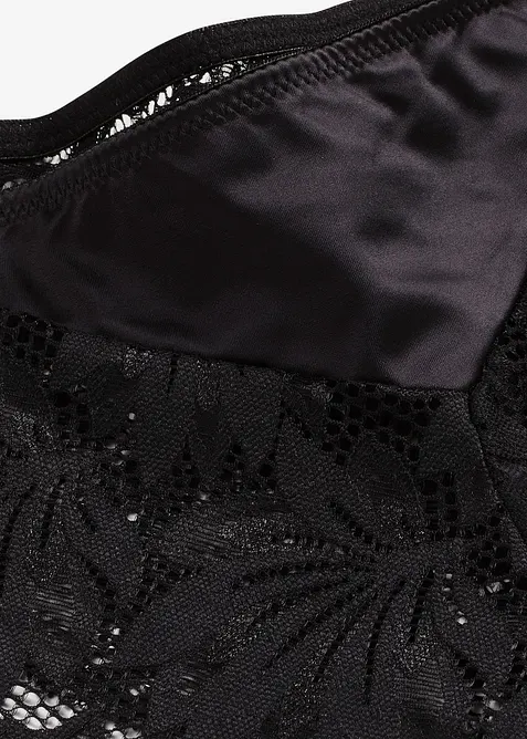 Glansig stringtrosa i hipstermodell, bonprix