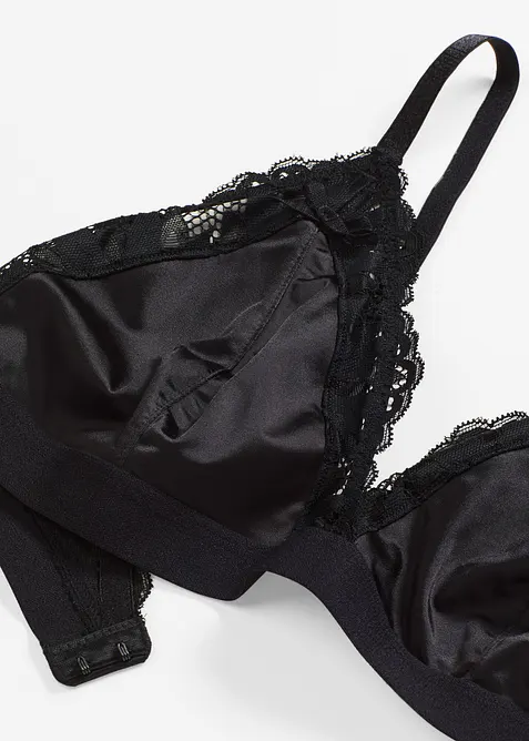 Bralette i glansigt material, bonprix