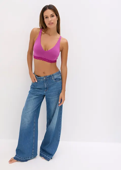 Feel Comfort-bralette av mjuk modal (2-pack), bonprix