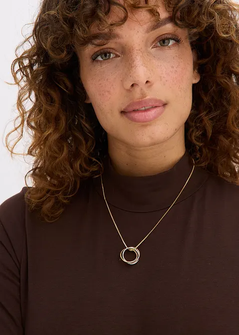 Flerradigt halsband med hänge, bonprix