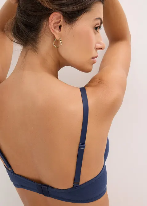 Formpressad BH med bygel och bomull (2-pack), bonprix