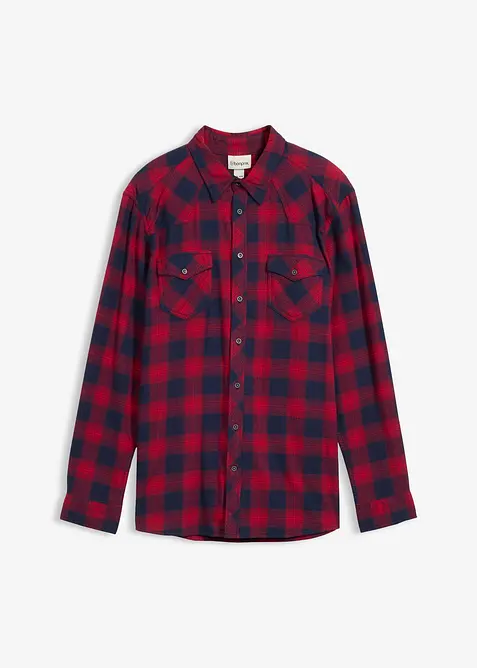 Flanellskjorta av ren bomull, bonprix