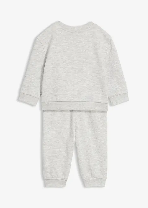 Sweatshirt och byxa för bebisar (2 delar), bonprix