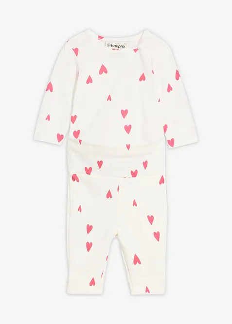 Body och byxa för bebisar (2 delar), bonprix