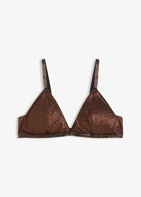Bralette i glittrigt material, bonprix