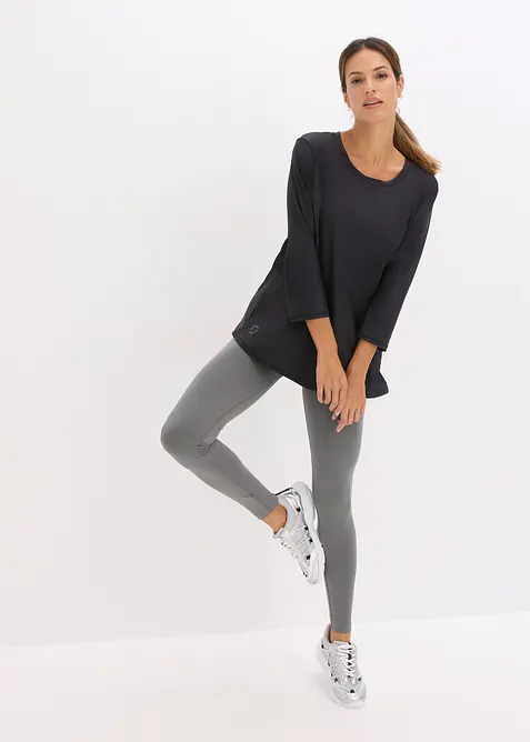 Supermjuk funktionstopp av snabbtorkande material med 3/4-ärmar, bonprix