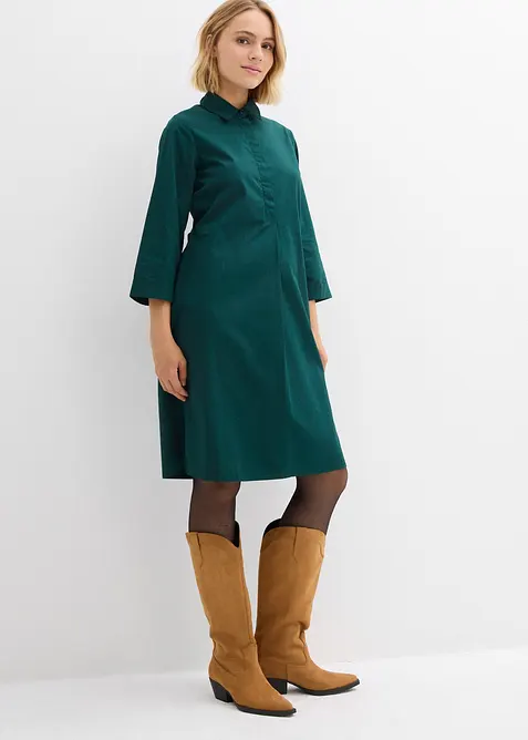 Klänning i ren bomull, bonprix