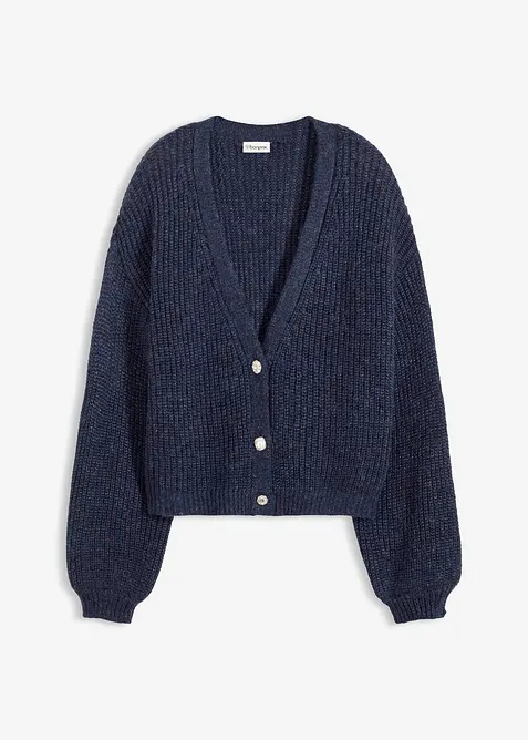 Cardigan med glittergarn i oversizemodell, bonprix