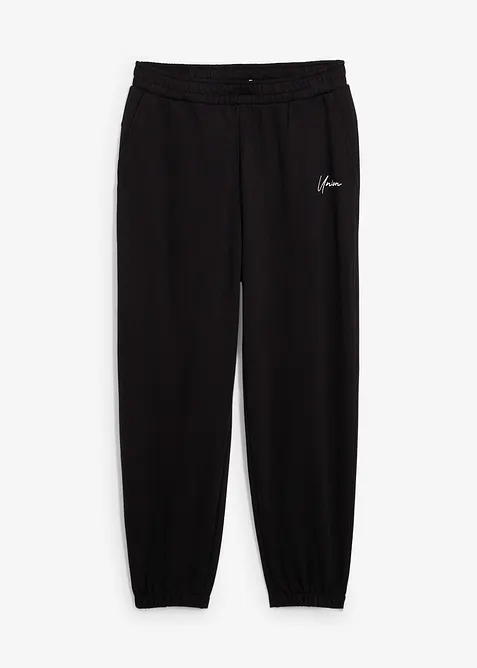 Joggingbyxa av ren bomull, Loose Fit, bonprix