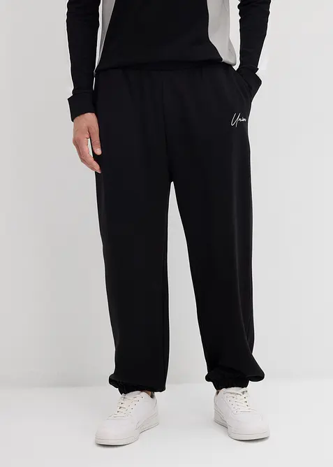 Joggingbyxa av ren bomull, Loose Fit, bonprix