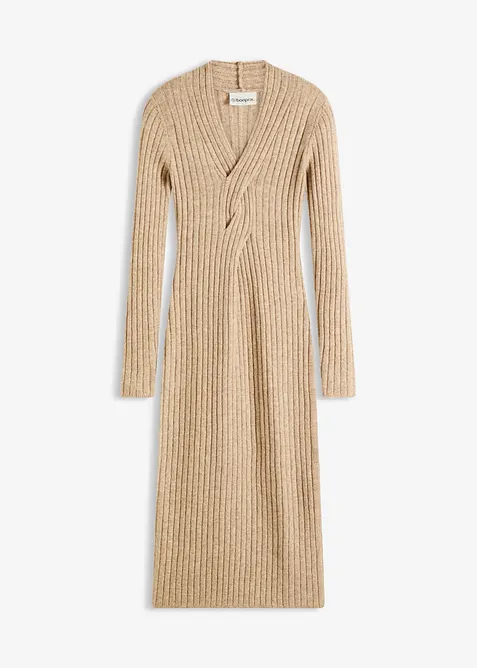 Stickad klänning, bonprix