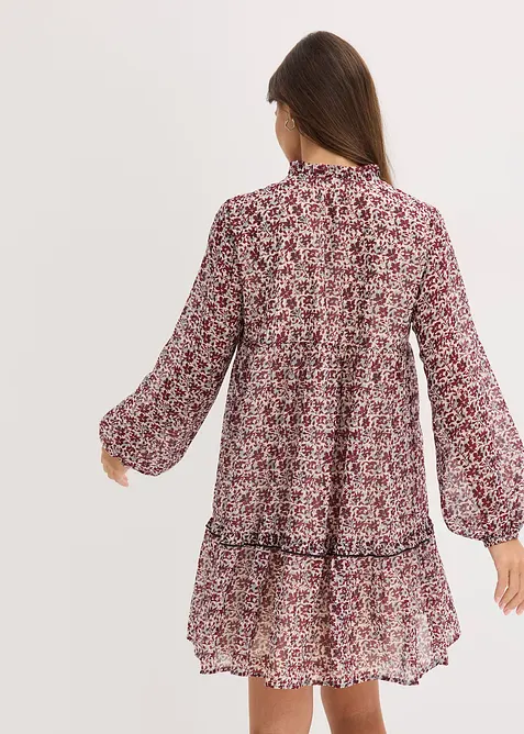 Klänning med broderi, bonprix