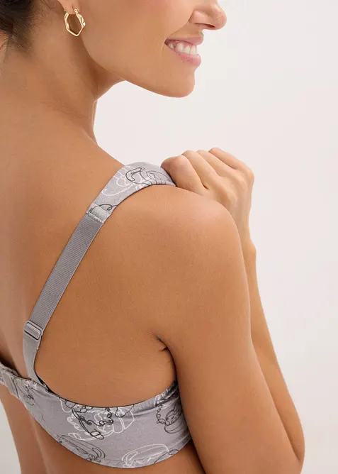 BH med bygel och ekologisk bomull (2-pack), bonprix