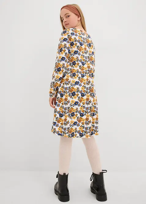 Jerseyklänning (2-pack) av ekologisk bomull, bonprix