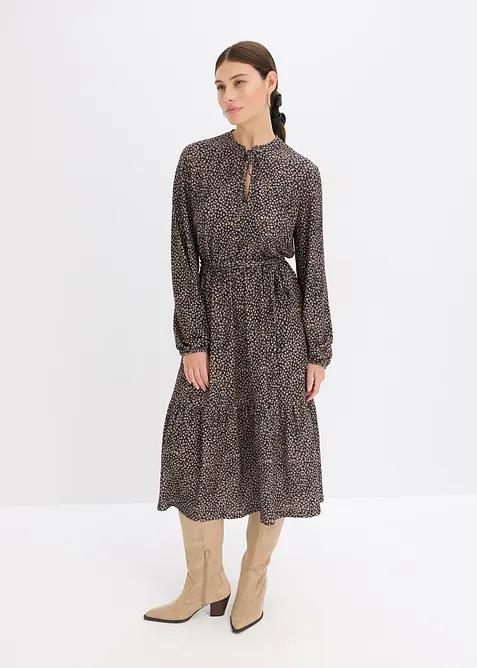 Mellanlång jerseyklänning, bonprix