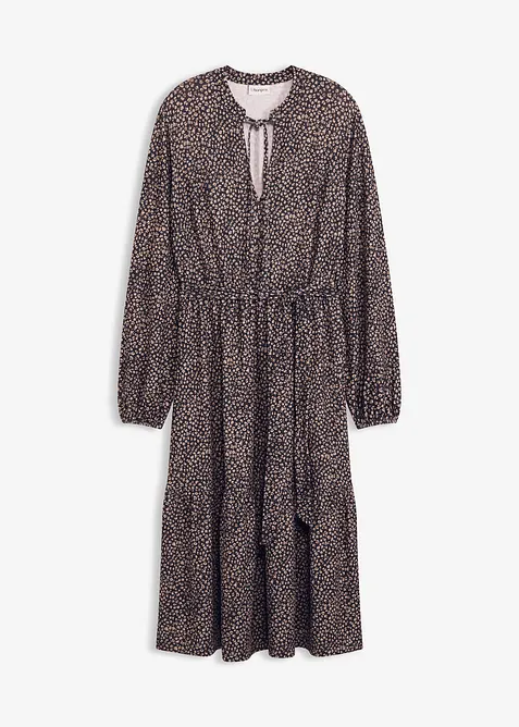 Mellanlång jerseyklänning, bonprix