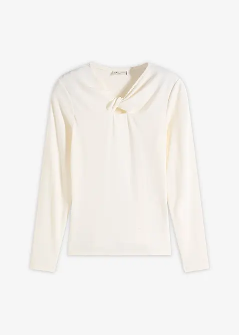 Ribbstickad topp, bonprix