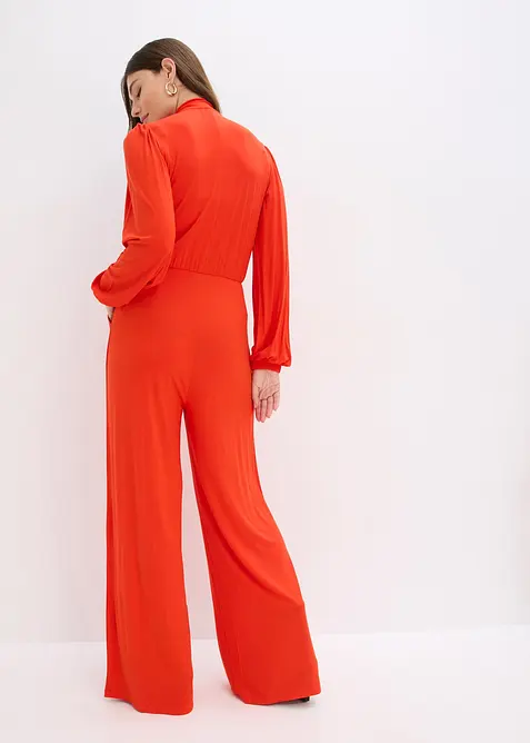Jumpsuit i följsam viskosmix, bonprix