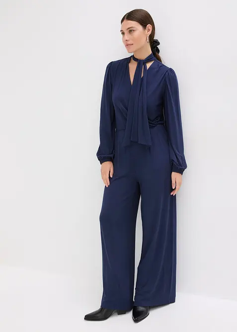 Jumpsuit i f&ouml;ljsam viskosmix, bonprix