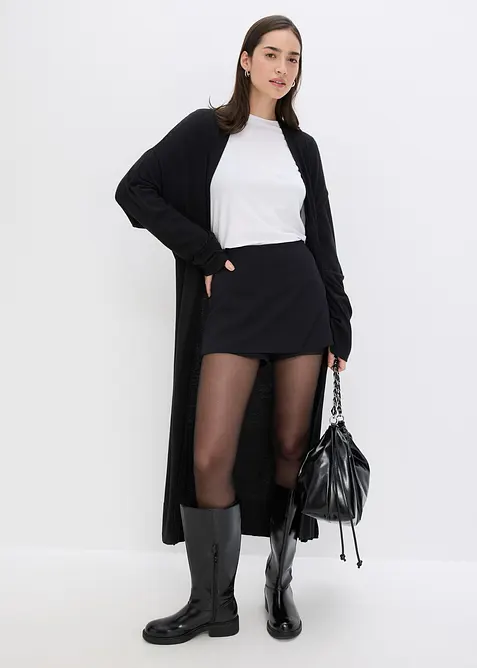 Stickad cardigan av mjuk viskosmix, bonprix