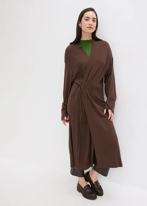 Stickad cardigan av mjuk viskosmix, bonprix