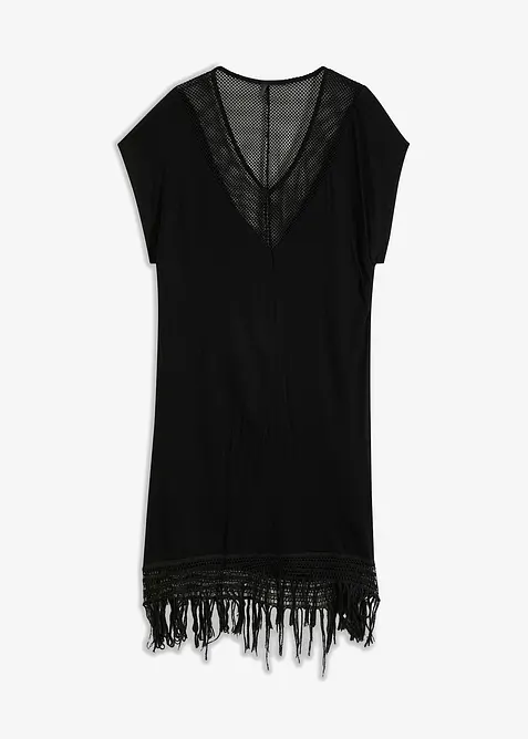 Transparent strandklänning i viskos, bonprix