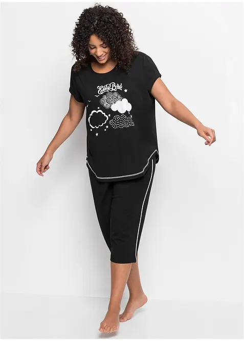 Capripyjamas av ekologisk bomull, bonprix