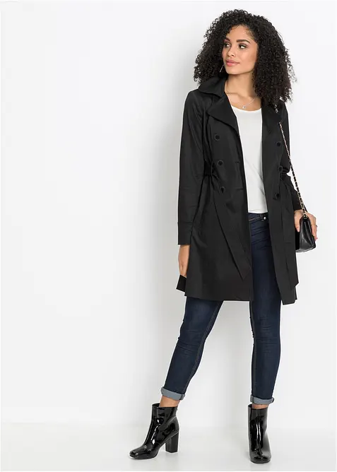 Trenchcoat av bomull, bonprix