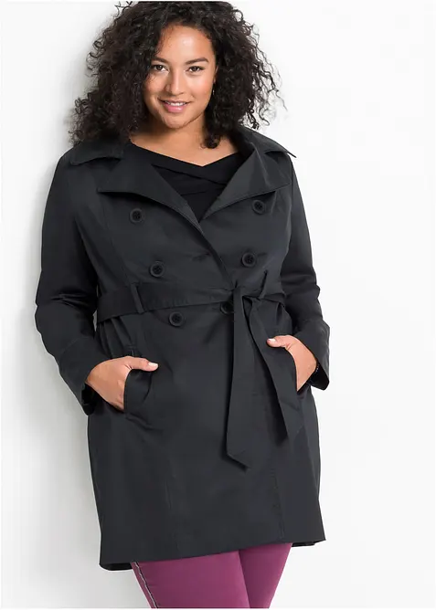 Trenchcoat av bomull, bonprix