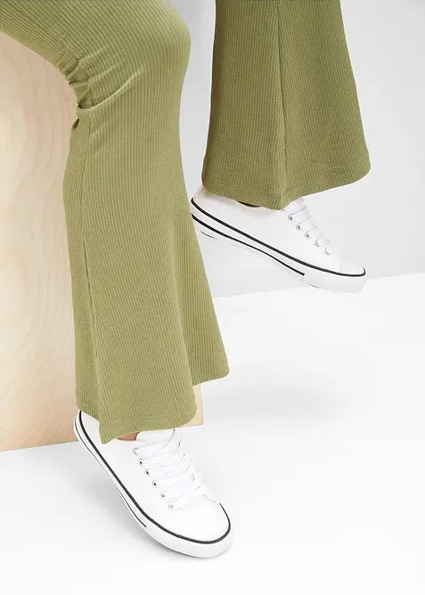 Sneakers av bomullskanvas, bonprix