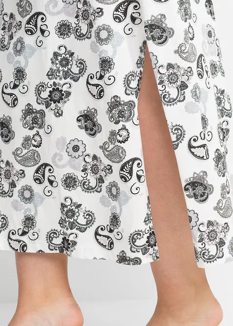 Långt nattlinne av ekologisk bomull, bonprix