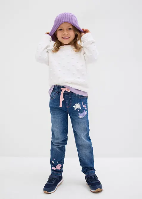 Jeans Straight med medelhög midja, bonprix